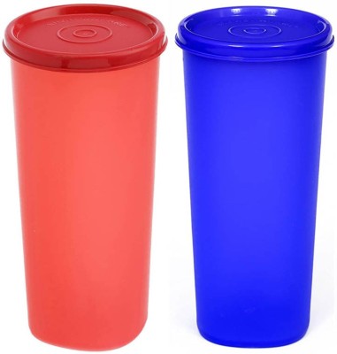 Signoraware Plastic Utility Container  - 370 ml, 370 ml(Pack of 2, Red, Violet)