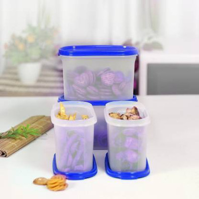 DEAGAN Plastic Utility Container  - 1000 ml(Pack of 4, Multicolor)