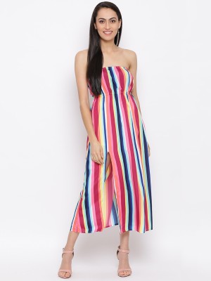 ALL WAYS YOU Women Tube Multicolor Dress