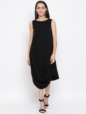 ALL WAYS YOU Women Shift Black Midi/Calf Length Dress