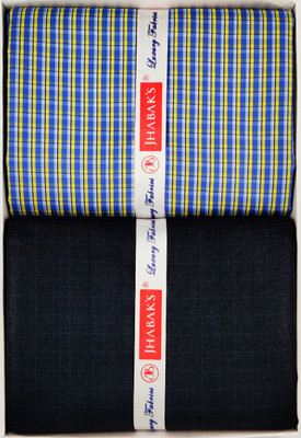 JHABAK'S Cotton Checkered Shirt & Trouser Fabric