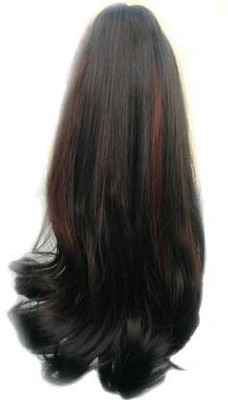 HEROSHIV INDIA red high lighted switch ponytail  Extension Hair Extension