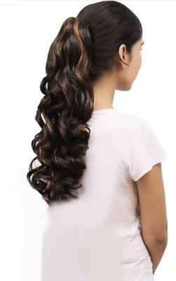 HEROSHIV INDIA Golden highlighted curly  Extension Hair Extension