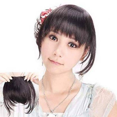 HEROSHIV INDIA Front bangs fringe natural black  Extension Hair Extension