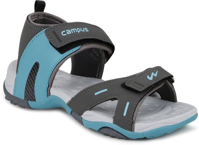 CAMPUS Boys Velcro Sports Sandals(Grey , 11 - 12 Years)