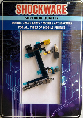 Shockware Power On Off Volume Up Down Button Key Flex Cable_63 iPhone 5S Power ON/OFF Button