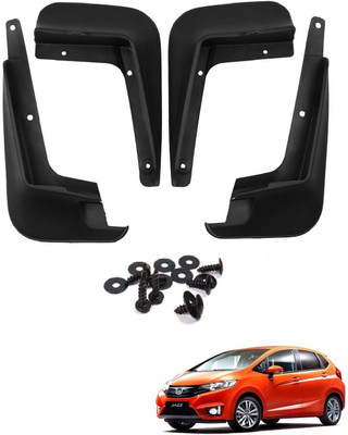 AuTO ADDiCT Front Mud Guard, Rear Mud Guard For Honda Jazz 2015, 2019(Black)
