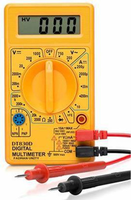 Gilhot MultimeterDT830D Digital Multimeter(Yellow 2000 Counts)