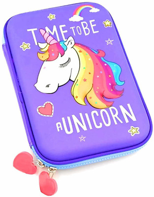 TECHNOCHITRA 3D Unicorn Designer Premium Art EVA Pencil Box(Set of 1, Multicolor)