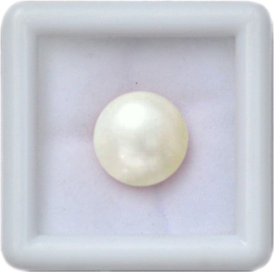 R.K GEMS Fresh Moti-Pearl 5.25 Ratti Super Delux Quality Pearl Stone