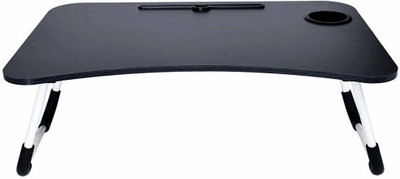 PATEL JI Wood Portable Laptop Table(Finish Color - BLACK, Pre Assembled)