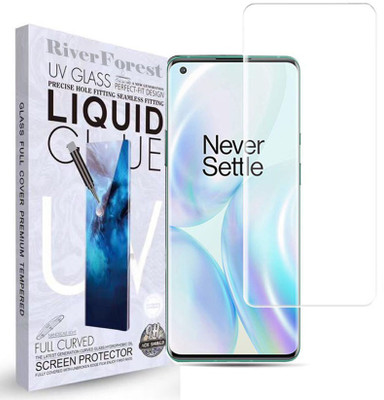 RiverForest Edge To Edge Tempered Glass for Oneplus 8 Pro(Pack of 1)