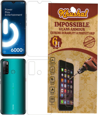Khushal Front and Back Tempered Glass for Tecno Spark Power 2(Pack of 2)