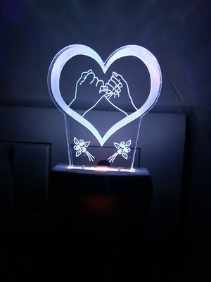 Red Robin Step Light Wall Lamp With Bulb