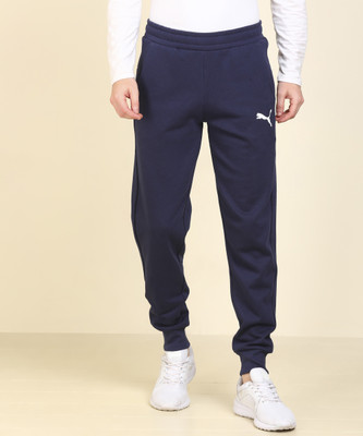 Puma Solid Men Blue Track Pants