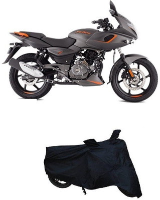 BB Auto Waterproof Two Wheeler Cover for Bajaj(Pulsar 220 DTS-i, Black)