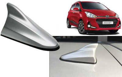 Auto Kite Silver Shark Fin Replacement Signal (AM/FM)Receiver Antenna For I10 Grand 2017 Hidden Vehicle Antenna