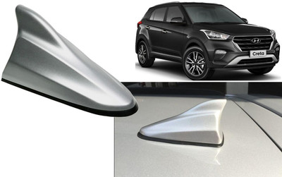 Auto Kite Silver Shark Fin Replacement Signal (AM/FM)Receiver Antenna For Creta 2019 Hidden Vehicle Antenna