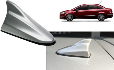 Auto Kite Silver Shark Fin Replacement Signal (AM/FM)Receiver Antenna For Linea Hidden Vehicle Antenna