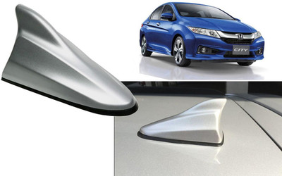 Auto Kite Silver Shark Fin Replacement Signal (AM/FM)Receiver Antenna For City New Hidden Vehicle Antenna