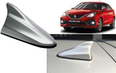 Auto Kite Silver Shark Fin Replacement Signal (AM/FM)Receiver Antenna For Baleno RS 2019 Hidden Vehicle Antenna