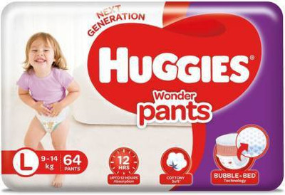 Huggies Wonder Pants - L(64 Pieces)