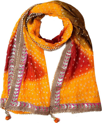 PK MART Art Silk Printed Women Dupatta