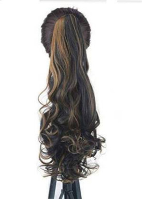 HEROSHIV INDIA layered double shaded ribbon ponytail  Extension Hair Extension