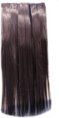 HEROSHIV INDIA Super silky straight Brown glamorous clip in light weight  Extension Hair Extension