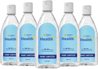 Flipkart SmartBuy Health Plus Hand Sanitizer Bottle  (5 x 100 ml)