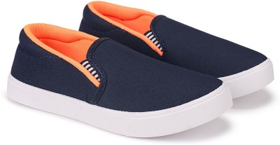 Earton Boys Slip on Loafers(Blue, 8-8.5 YEARS)