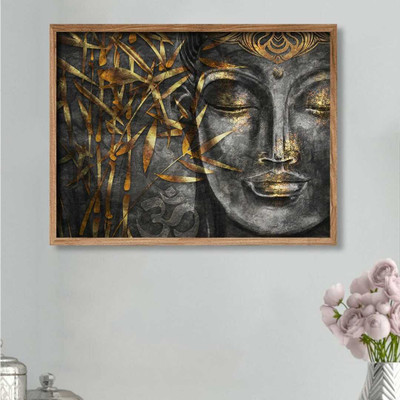 Painting Mantra Canvas 17 inch x 13 inch Painting(With Frame)