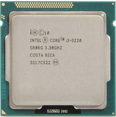 Intel i3 (3220) 3rd Generation Processor for H61 Motherboards 3.3 GHz LGA 1155 Socket 2 Cores Desktop Processor(Silver)
