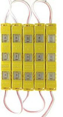 premier lights 15 LEDs 0.38 m Yellow Steady Strip Rice Lights(Pack of 5)