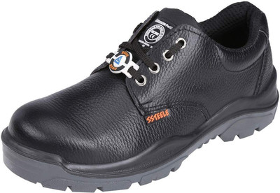 Acme Steel Toe Leather Safety Shoe(Black, S1, Size 7)