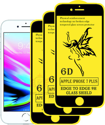 KING COVERS Edge To Edge Tempered Glass for Apple iPhone 7 Plus(Pack of 3)