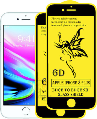 KING COVERS Edge To Edge Tempered Glass for Apple iPhone 8 Plus(Pack of 2)
