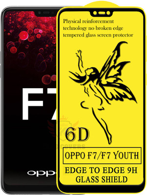 KING COVERS Edge To Edge Tempered Glass for Oppo F7 Youth(Pack of 1)