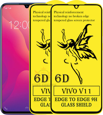 KING COVERS Edge To Edge Tempered Glass for Vivo V11(Pack of 2)