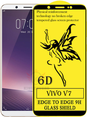 KING COVERS Edge To Edge Tempered Glass for VIVO V7 Plus(Pack of 1)