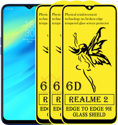 KING COVERS Edge To Edge Tempered Glass for Realme U1(Pack of 3)