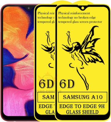 KING COVERS Edge To Edge Tempered Glass for Samsung Galaxy A10(Pack of 2)