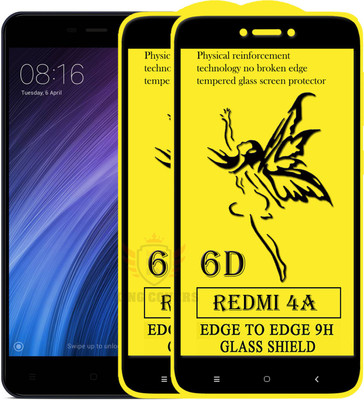KING COVERS Edge To Edge Tempered Glass for Mi Redmi 4A(Pack of 2)