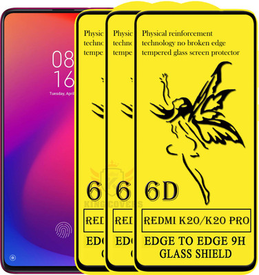KING COVERS Edge To Edge Tempered Glass for Mi K20 Pro(Pack of 3)