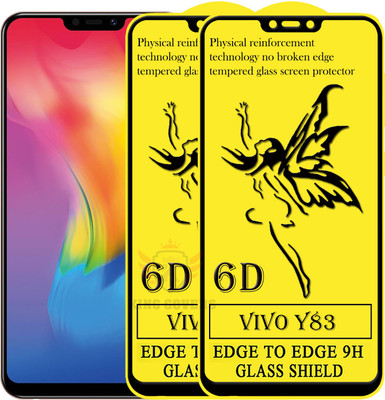 KING COVERS Edge To Edge Tempered Glass for Vivo Y83(Pack of 2)