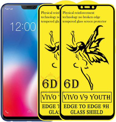 KING COVERS Edge To Edge Tempered Glass for Vivo V9 Youth(Pack of 2)