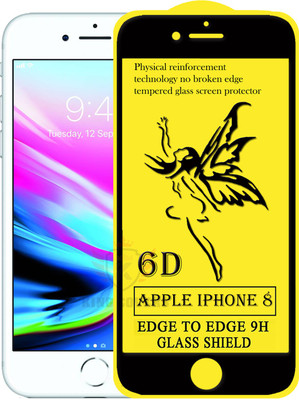 KING COVERS Edge To Edge Tempered Glass for Apple Iphone 8(Pack of 1)
