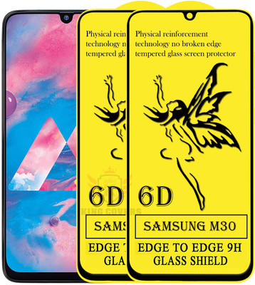 KING COVERS Edge To Edge Tempered Glass for Samsung Galaxy M30(Pack of 2)