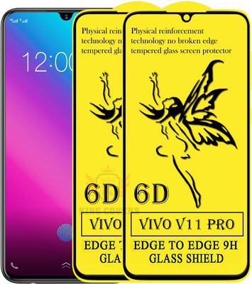 KING COVERS Edge To Edge Tempered Glass for Vivo V11 Pro(Pack of 2)
