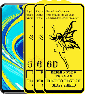 KING COVERS Edge To Edge Tempered Glass for Redmi Note 9 Pro Max(Pack of 3)